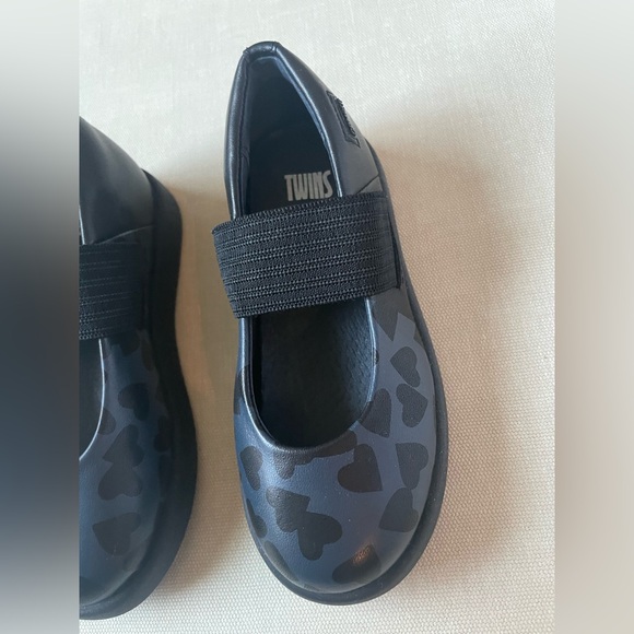 Camper Twins Black leather Mary Jane shoes for toddler girl - size 8 - Picture 3 of 12